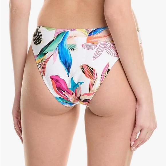 NWT La Blanca Womens Hipster Swimsuit Bottoms Paradise City White - Picture 2 of 3